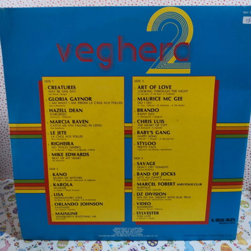 Veghera 2 vinyl record used, electronic genre