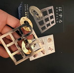 Huzzle Cast Duet metal puzzle Level 3 Hanayama brain teaser