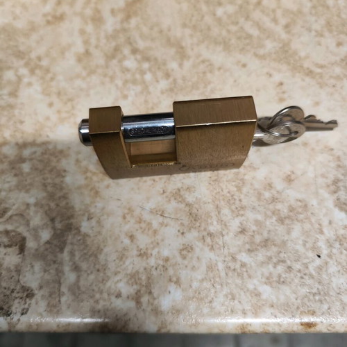 Abus 82/70 brass monoblock padlock like new