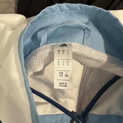Adidas Argentina National Team Track Jacket White Sky Blue Retro 2006