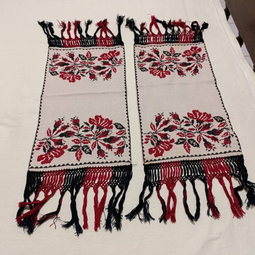 Cross-stitch fabric napkins like new, set of 2 pieces