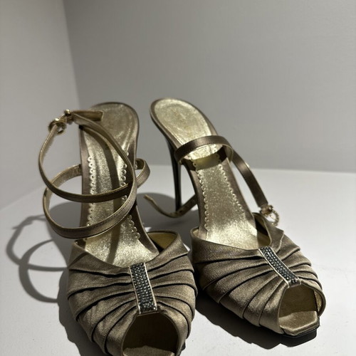 Armani Jeans gold sandals, size 39.5