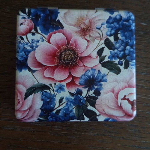 Compact mirror with multi flower design new