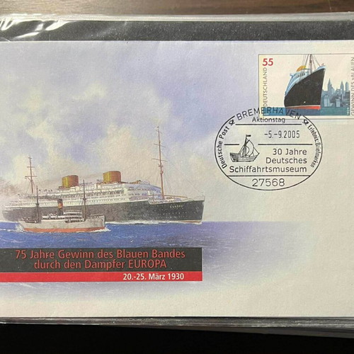 Philatelic covers from Germany like new, collection of 68 in album