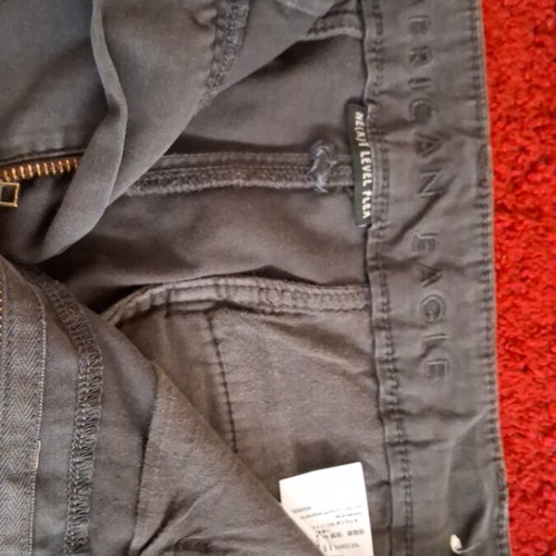 American Eagle chino pants used, gray and green khaki, size 32x34, set of 2
