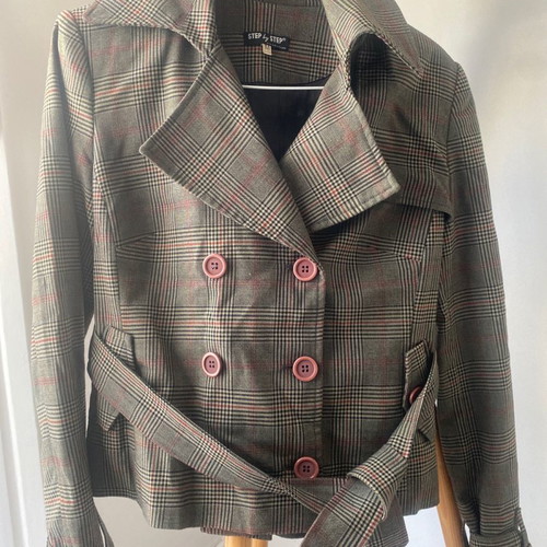 Vintage checked jacket used, size M