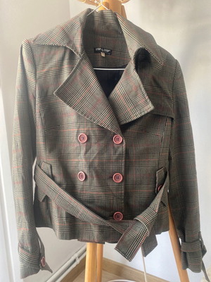 Vintage checked jacket used, size M