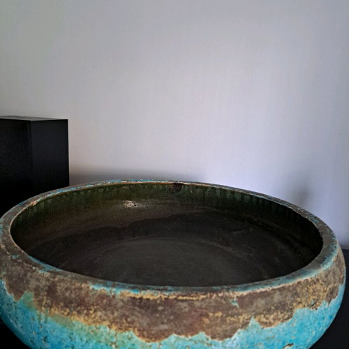 Decorative bowl for living room or office in beautiful sea blue like new