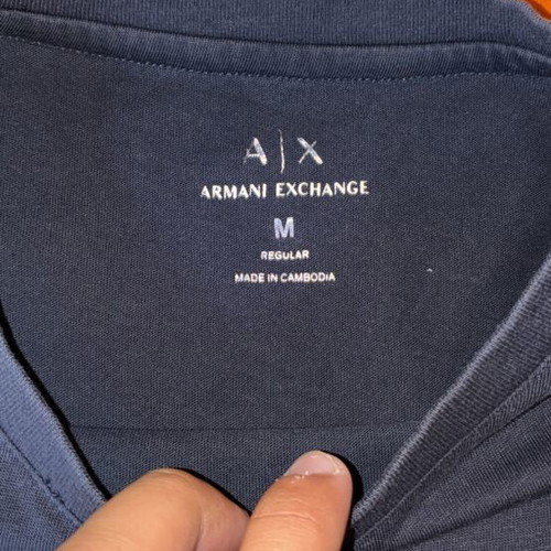 Armani Exchange T-shirt like new, blue, size M