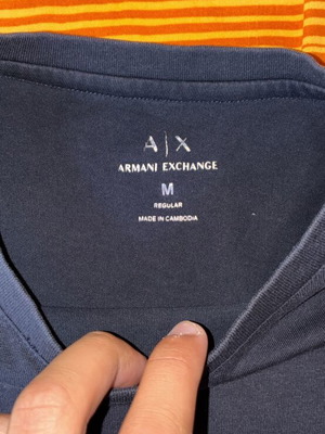 Armani Exchange T-shirt like new, blue, size M