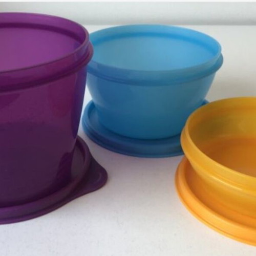 Tupperware bowl set 3 pieces 800ml, 500ml, 240ml new