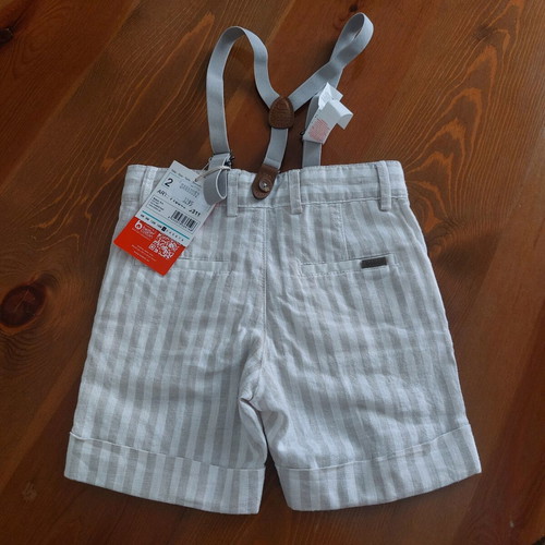 Boboli linen shorts with suspenders new, size 2 years 98 cm