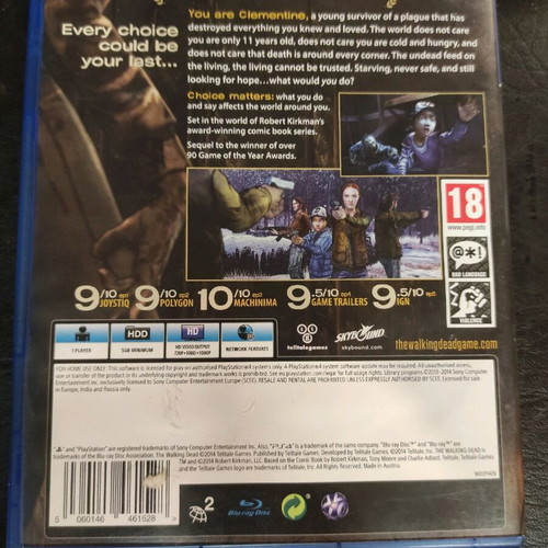 The Walking Dead Season Two PS4 used video game