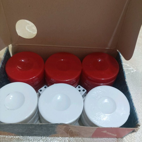 Dice and checkers new, white and red