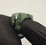 Crystal ring from ruby zioside new, multicolor