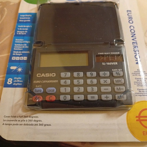 Casio Euro Conversion calculator new sealed