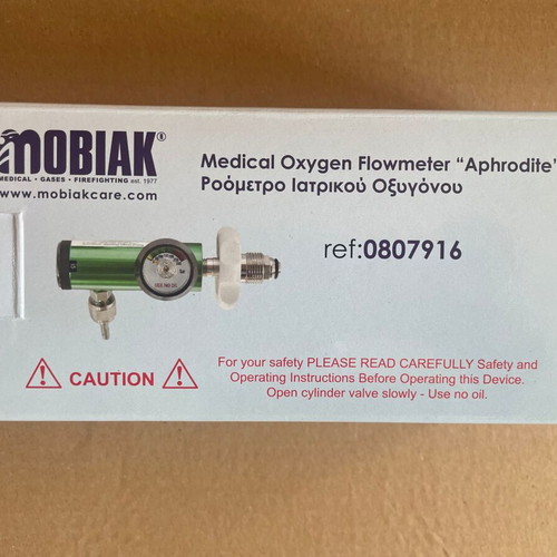 Mobiak Aphrodite 3lt oxygen therapy cylinder with flowmeter