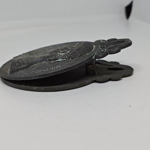 Vintage bronze Delphi paper clip 1947 used