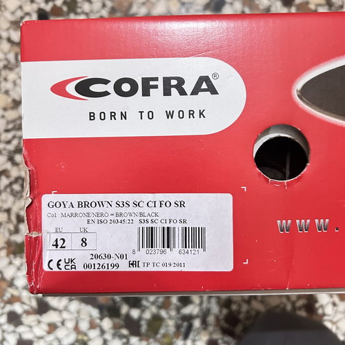 Cofra Goya Safety Boots Size 42 Brown S3 CI SRC New