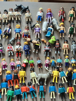 Playmobil фигури част от мегасет, като нови, 90 възрастни и 14 деца