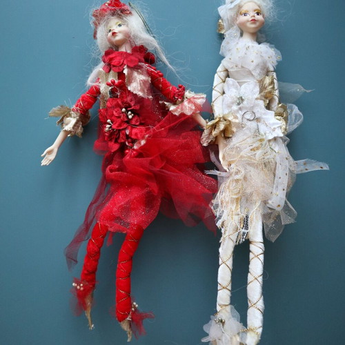 Hanging fairies new, set of 2 for tree decoration