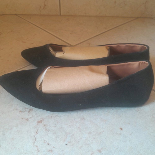 H&M ballerinas size 37 black like new, narrow fit