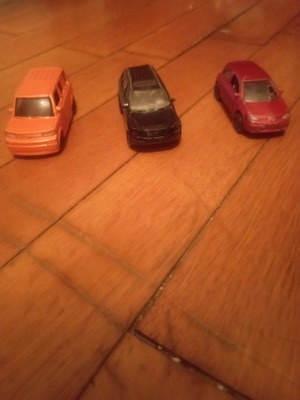 Toy cars used, set of 3