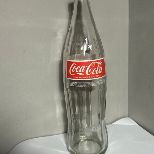 Coca Cola glass bottle 1 liter like new with original cap