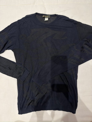 Versace authentic pullover size M used, black and blue
