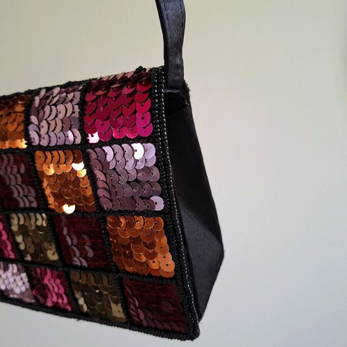 Handbag multicolor like new with sequins