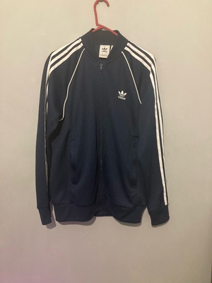 Adidas jacket large like new, blue