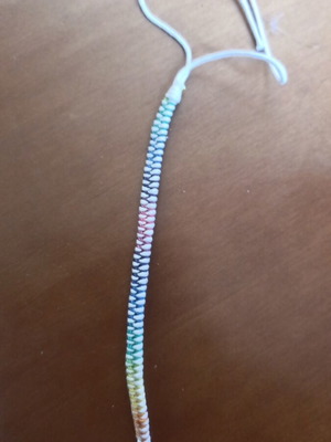 Knitted Bracelet like new, multicolor handmade