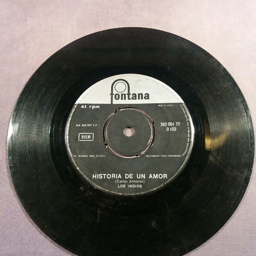 Los Indios-Historia de un amor 7" used, set of 5