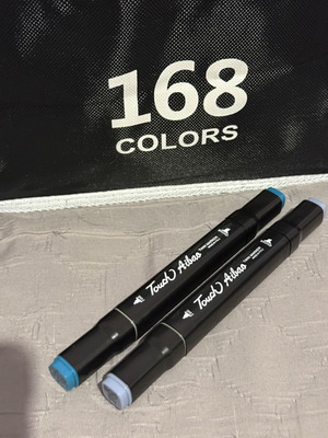 Touch Aibao Twin Marker set 168 alcohol-based markers new
