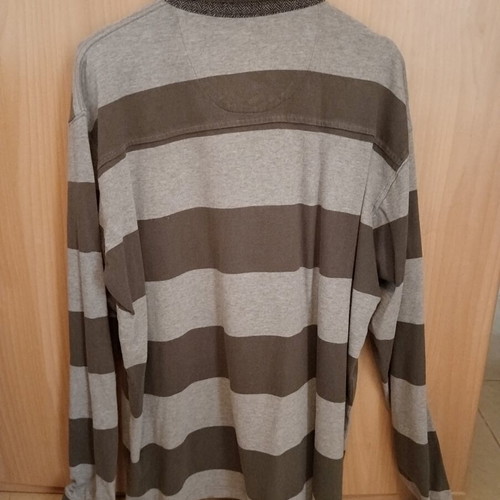 Emilio Corali Men's Long Sleeve Striped Polo Shirt 3XL like new