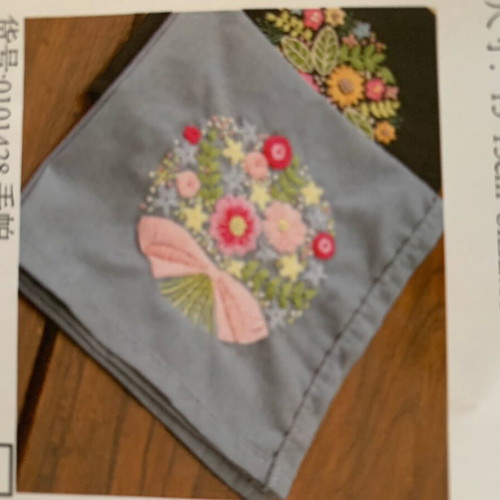 Embroidery kit materials for small bag new