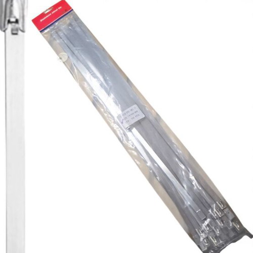 Stainless steel cable ties 7.9x500mm, pack of 50