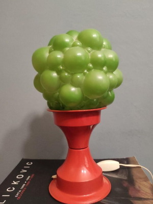 Vintage space age table lamp bubble glass 1965 like new