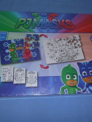 PJ Masks Παζλ Χρωματισμού 2 Όψεων 24 Τμχ Καινούργιο