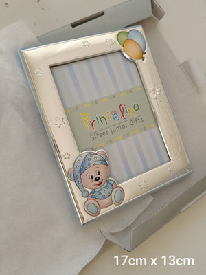 Silver 925 photo frame for baby, 17x13cm, in box