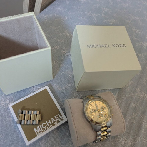 Michael Kors watch with two-tone bracelet new