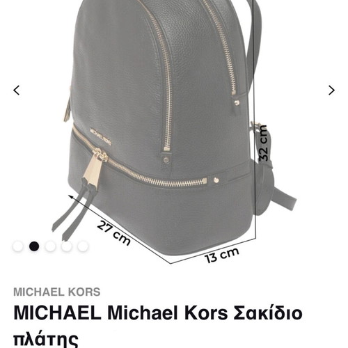 Michael Kors blue leather backpack like new