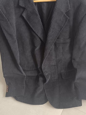 Ανδρικό κοτλέ σακάκι Foreign, μαύρο, μέγεθος 58 XL-XXL