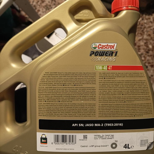 Castrol Power 1 Racing 4T motorcycle oil 10W-40 4 liters new