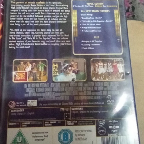 High School Musical DVD set with English subtitles
