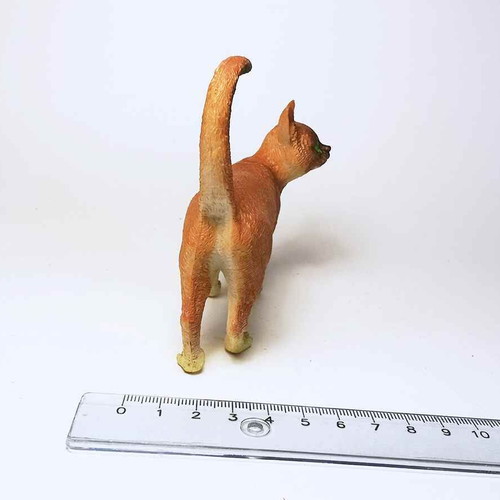 Cat plastic figure used, toy animal