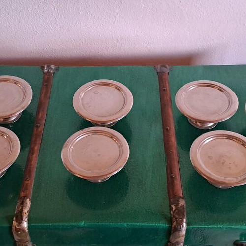 Coaster set used, pack of 7 pieces