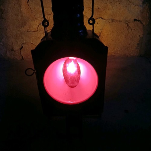 German Railway Lantern used, functional signal light