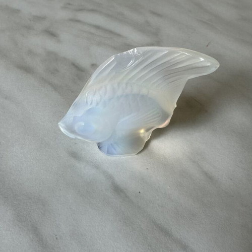 Lalique Crystal Fish used, satin glass decorative collectible