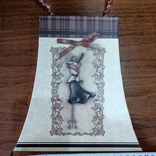 Large hardcover notebook with beaded handle new